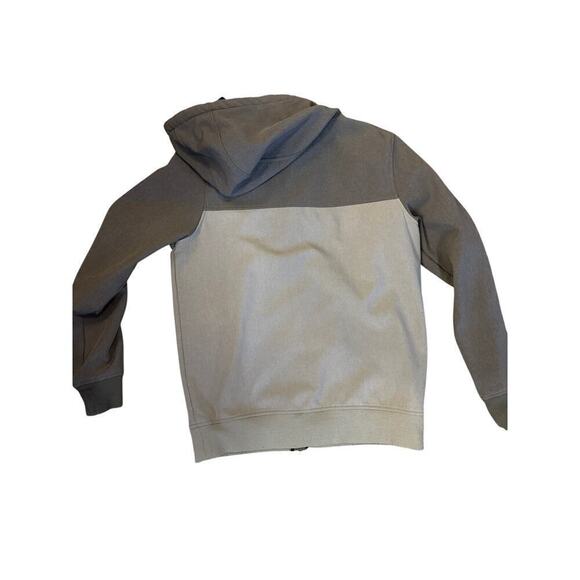 Empyre Mens Zip Up Hooded Jacket Two Tone Gray Size Small Front Zip Pockets - Picture 4 of 5